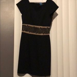 The Limited Size 4 Black/Tan Dress